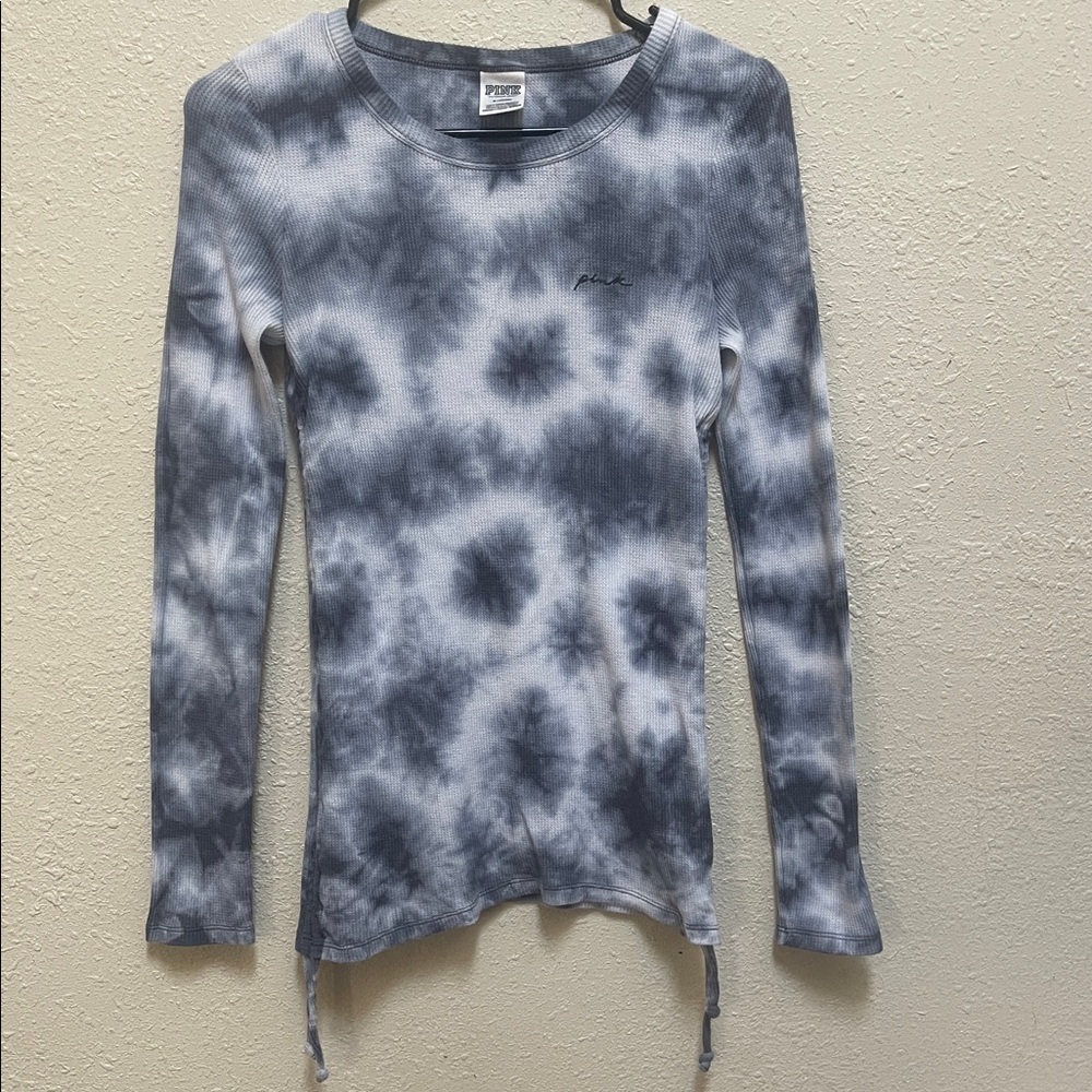 Pink Victoria Secret Tie-Dye Long Sleeve Top